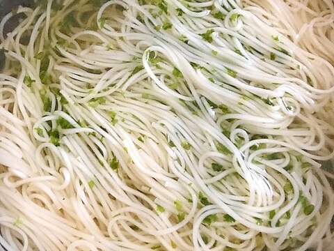 あおさにゅうめん　すだち風味